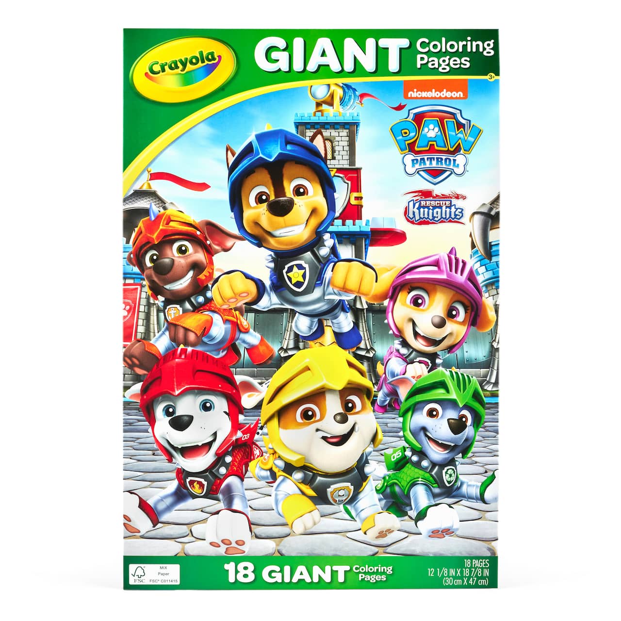 12 Pack: Crayola® Paw Patrol® Giant Coloring Pages with Folder Storage
